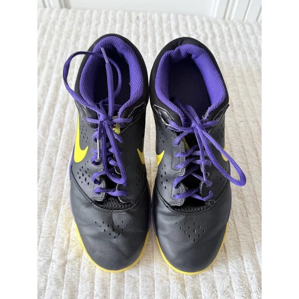 Nike Zoom Attero Mens Size 8.5 Purple/Black/Yellow With Purple Laces Great Shape